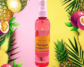 4 oz. Pineapple Passion Fruit Spray Body Oil, Pineapple scent, Pineapple Passion Fruit, Tropical scent, Birthday gifts, Easter gifts