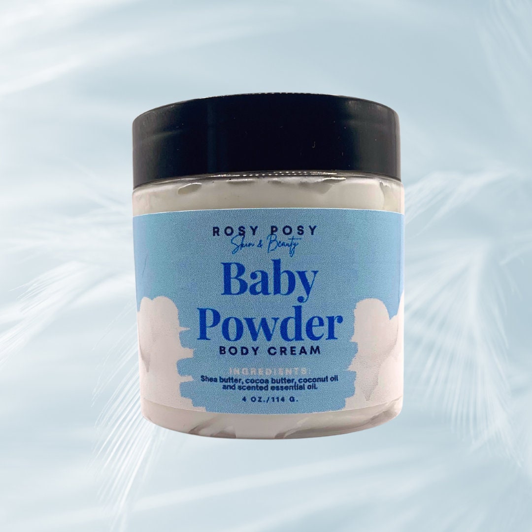 Baby Powder Body Cream 4 Oz., Baby Powder Scented Cream, Baby Powder