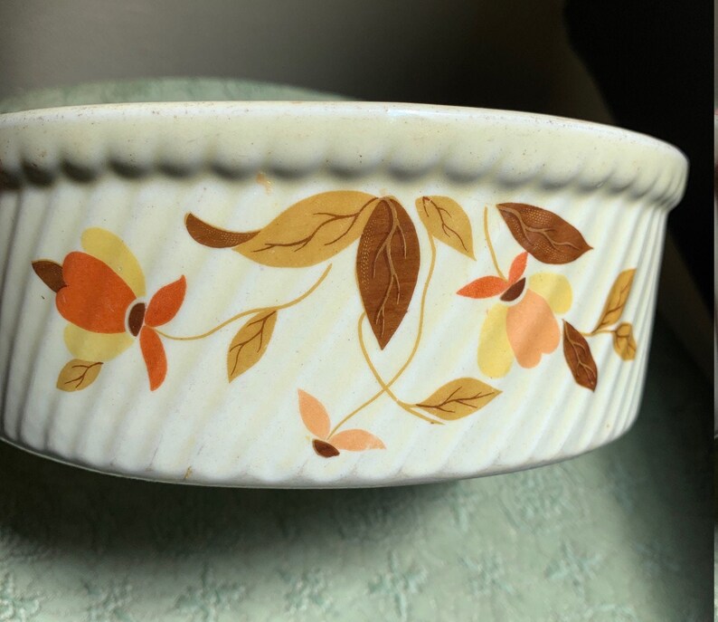 Vintage Hall's Superior Quality Kitchenware Autumn Leaves Etsy