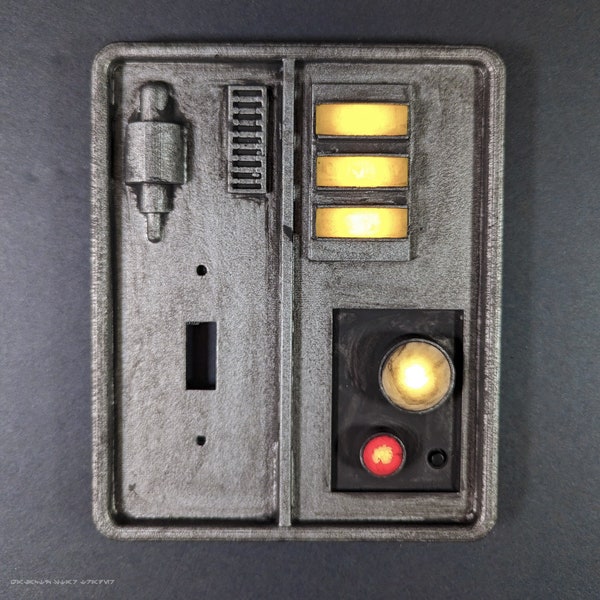 Star Wars Clone Wars Inspired Light Switch Cover / Toggle / Retrofitted Door Operational Panel CT-44