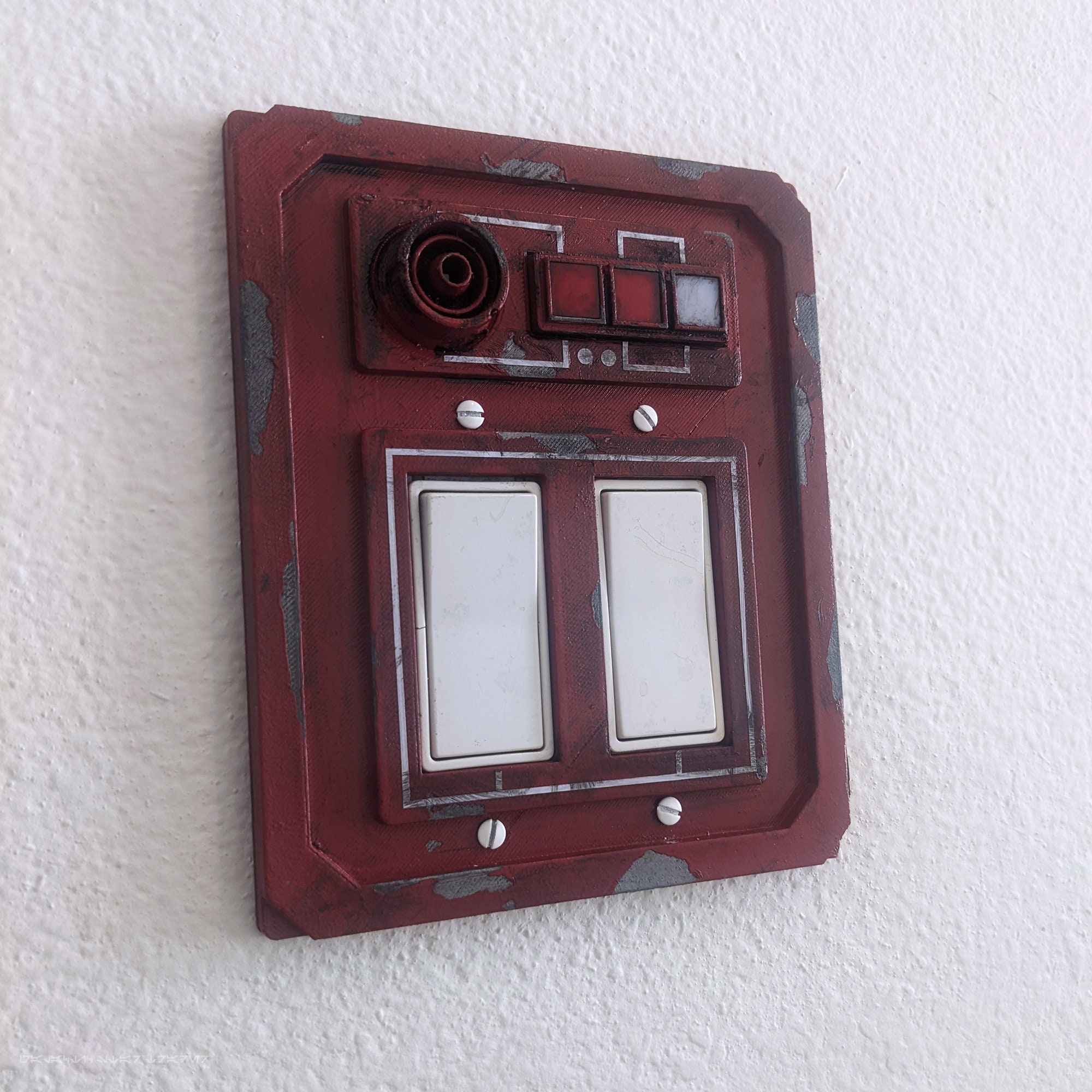 Star Wars Inspired Light Switch Cover / 2 Gang Rocker / Red / Etsy