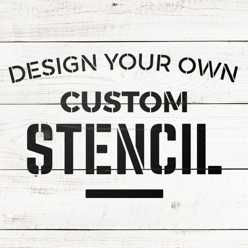 Custom Stencil Design Your Own Stencil Personalised Etsy UK