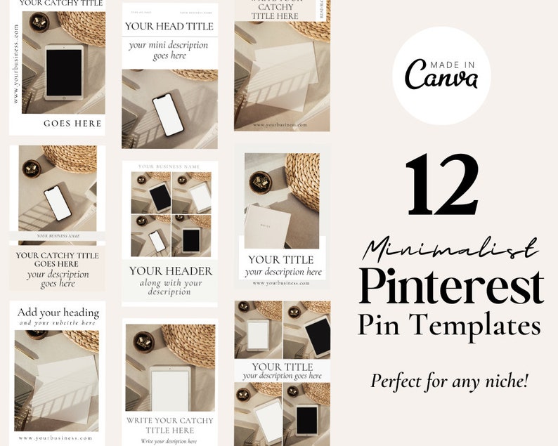 Pinterest Forme 12 Pinterest Templates, Pinterest Templates Canva, Lifestyle Pinterest ...