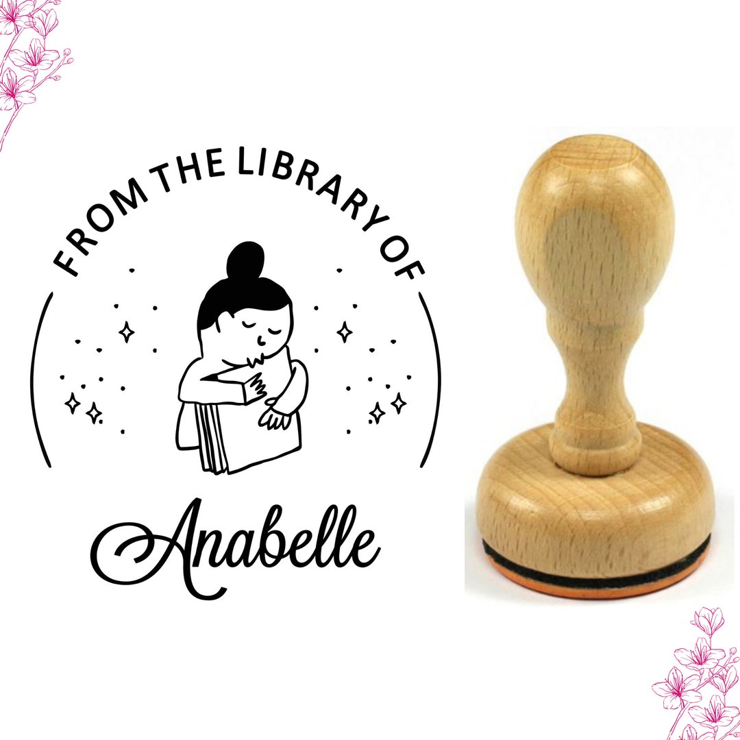 LIBRARY STAMP, BOOK Stamp, Custom Library Stamp, Library of Stamp, This