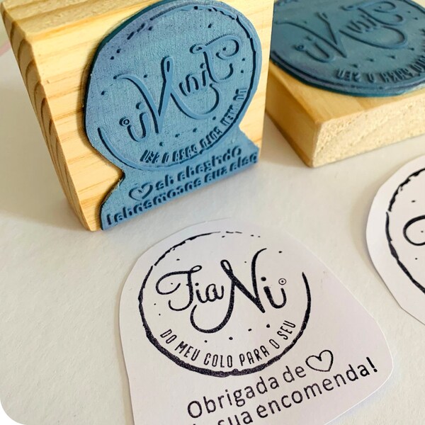 Large Custom Logo Stamp, Large Custom Brand Stamp, XXL Branding Custom Stamp, Your Logo Big Size Stamp, DIY Packaging Stamp