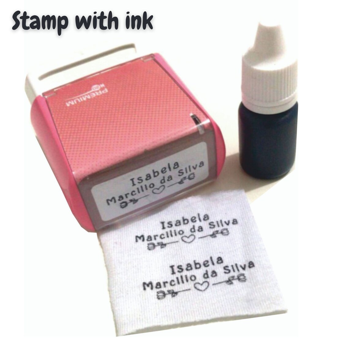 Custom stamp for uniform. Custom stamp for nursing homes. Etsy