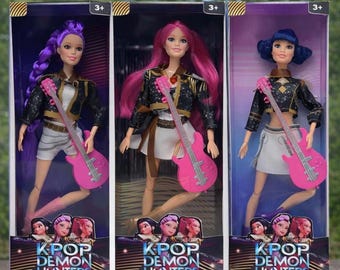 Muñecas coleccionables de K Pop estilo anime, set de muñecas K Pop para niños, muñecas Demon Slayer, regalo perfecto para los fans del K Pop, muñecas Rumi, Mira Zoey.