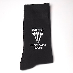 Darts socks/ Grandad darts gift / Uncle/ Personalised socks/ Novelty gift/ Darts  gift for him/ Darts gift for her