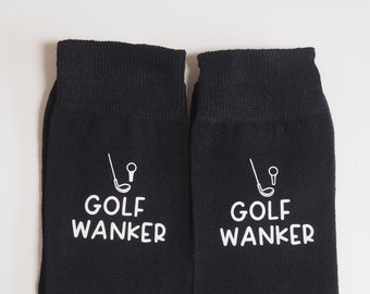 Golf wanker socks/  Golf gift/ Boyfriend/ Husband/ Personalised socks/ Novelty socks