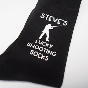 Shooting socks/ Husband/ Dad / Daddy/ Uncle/ Boyfriend/ Personalised socks/ Novelty shooting socks/ Clay pigeon shooting/ Friends shooting