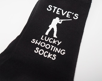 Shooting socks/ Husband/ Dad / Daddy/ Uncle/ Boyfriend/ Personalised socks/ Novelty shooting socks/ Clay pigeon shooting/ Friends shooting