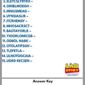 Lab Week Word Games Bundle |word Scramble + Word Search Printable ...