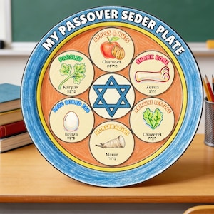 Passover Seder Plate Cut-and-Paste Craft