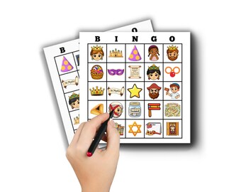 Purim Picture Bingo Game