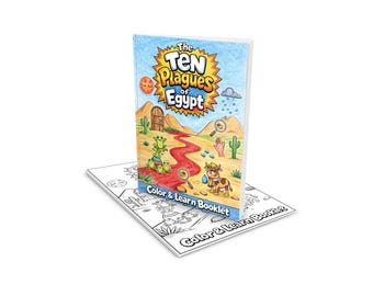 The Ten Plagues of Egypt l Passover Color & Learn Booklet