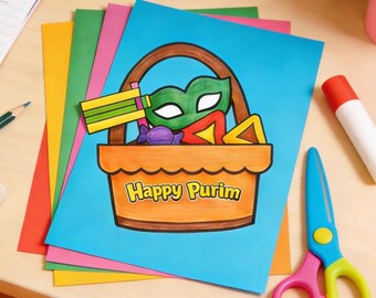 Purim Holiday Basket Craft
