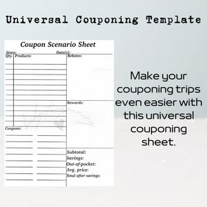 Universal Couponing Template