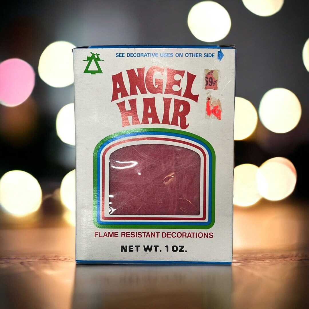 Vintage Box of Spun Glass Angel Hair Pink Original Box Etsy