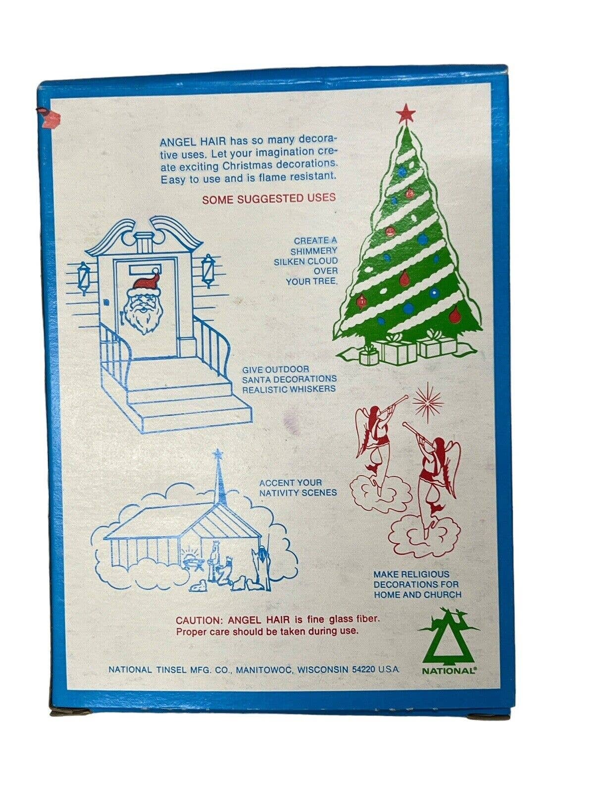 Vintage Box of Spun Glass Angel Hair Pink Original Box Etsy