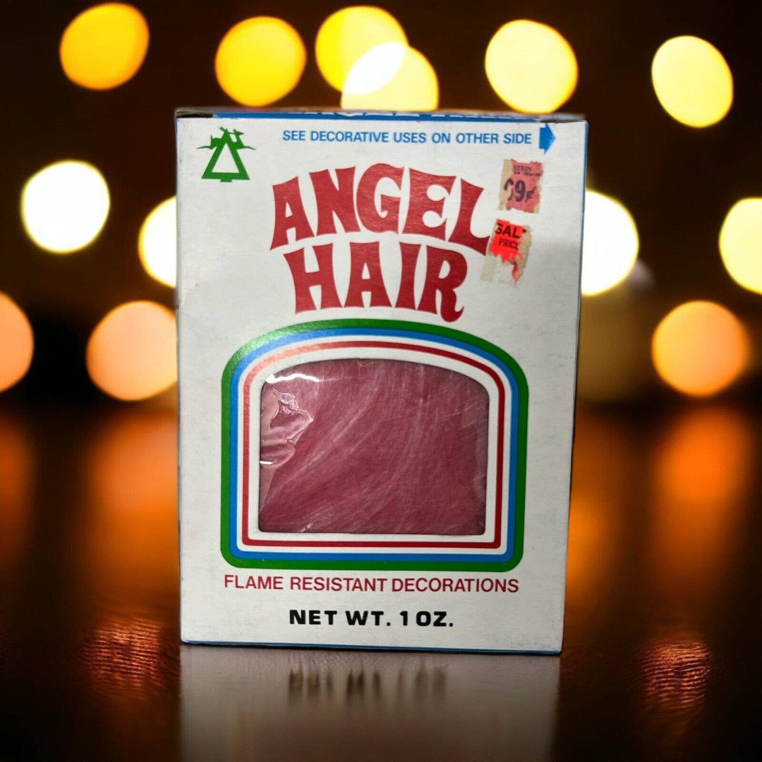 Vintage Box of Spun Glass Angel Hair Pink Original Box Etsy