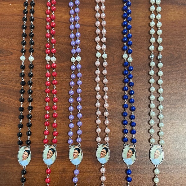 New Item Sale ** Rosary with custom picture - Memory - Loved Ones - Gifts - Only 9.99 For Now