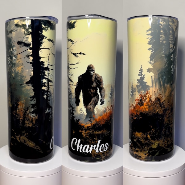 Sasquatch Tumbler - 20oz 30oz - Pictures - Customize - Insulated