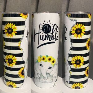 Sunflower Stay Humbler Baby Elephant - 20oz/30oz - Animals - Insulated