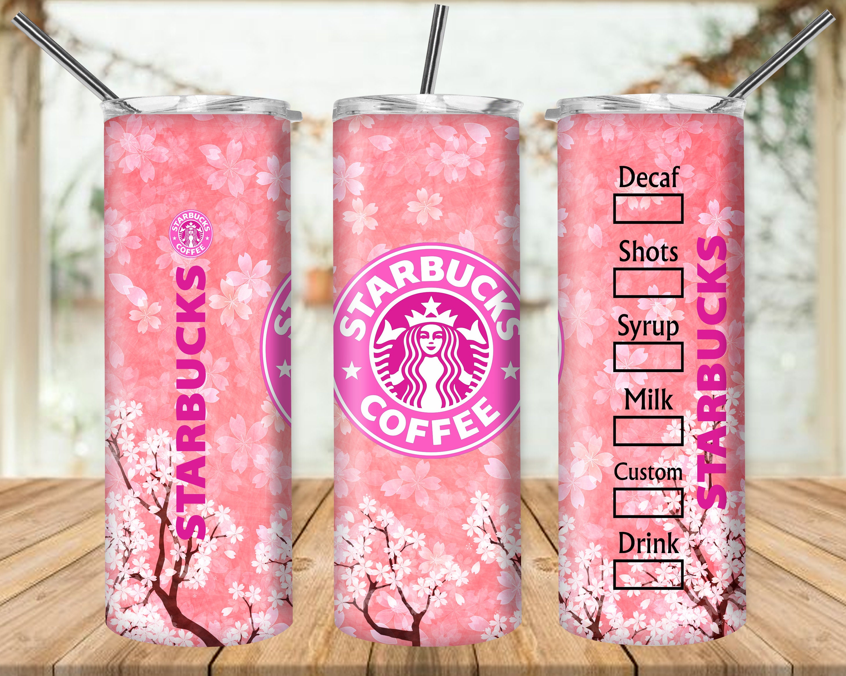 Starbucks Cherry Blossom 20oz Stainless Steel Tumbler Etsy