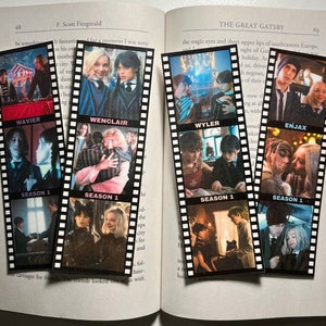Wenclair/Wavier/Wyler/Enjax Wednesday Season 1 Laminated Bookmarks || Photo Booth Strip Celebrity Bookmarks