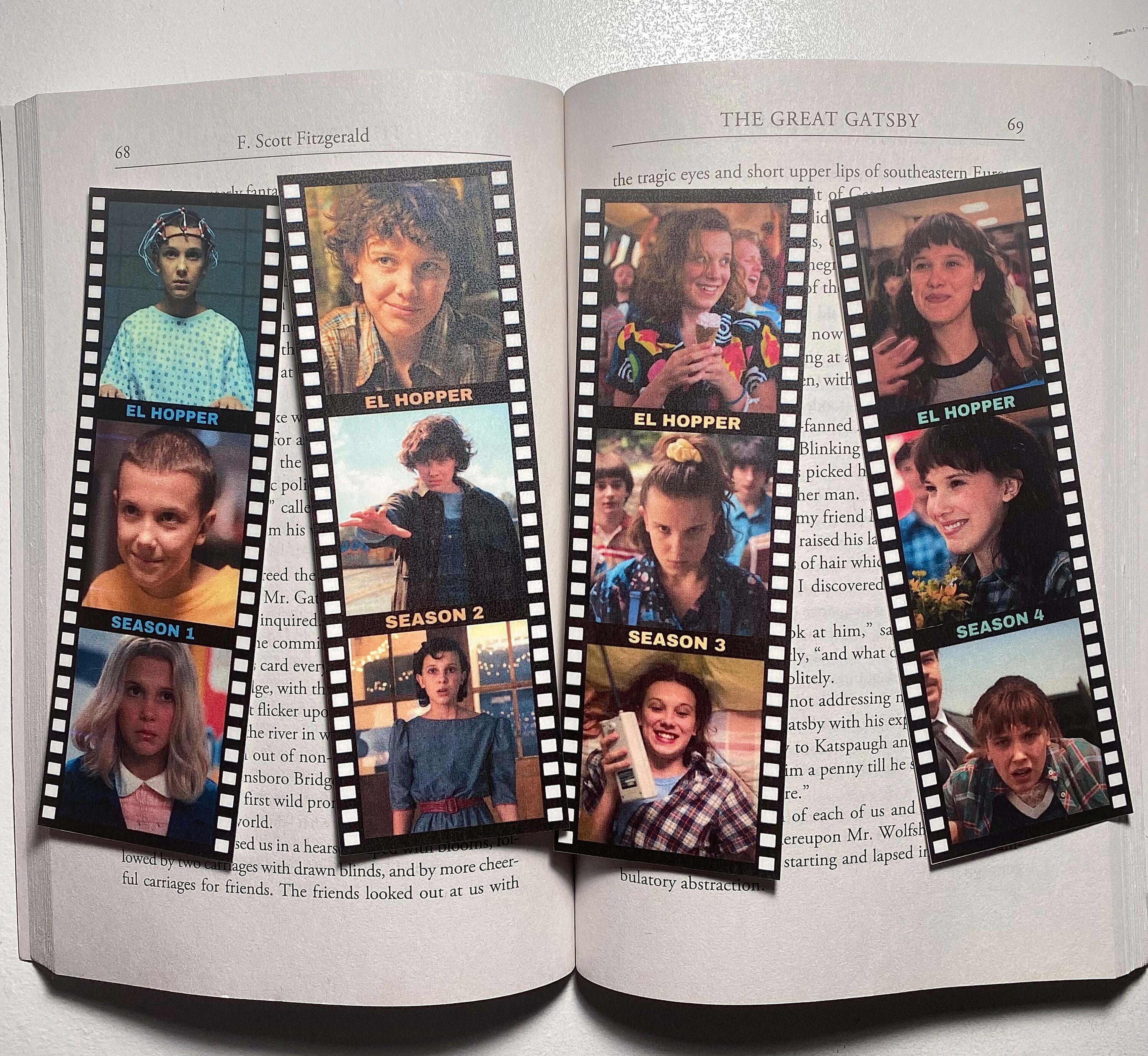 El Hopper Stranger Things Laminated Bookmarks Photo Booth 