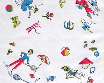 60s Taschentuch Hobbies - NOS