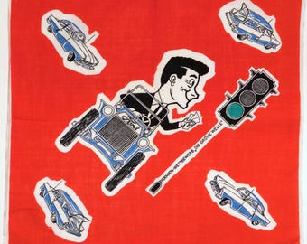 60s Ford Green Wave Advertising Handkerchief