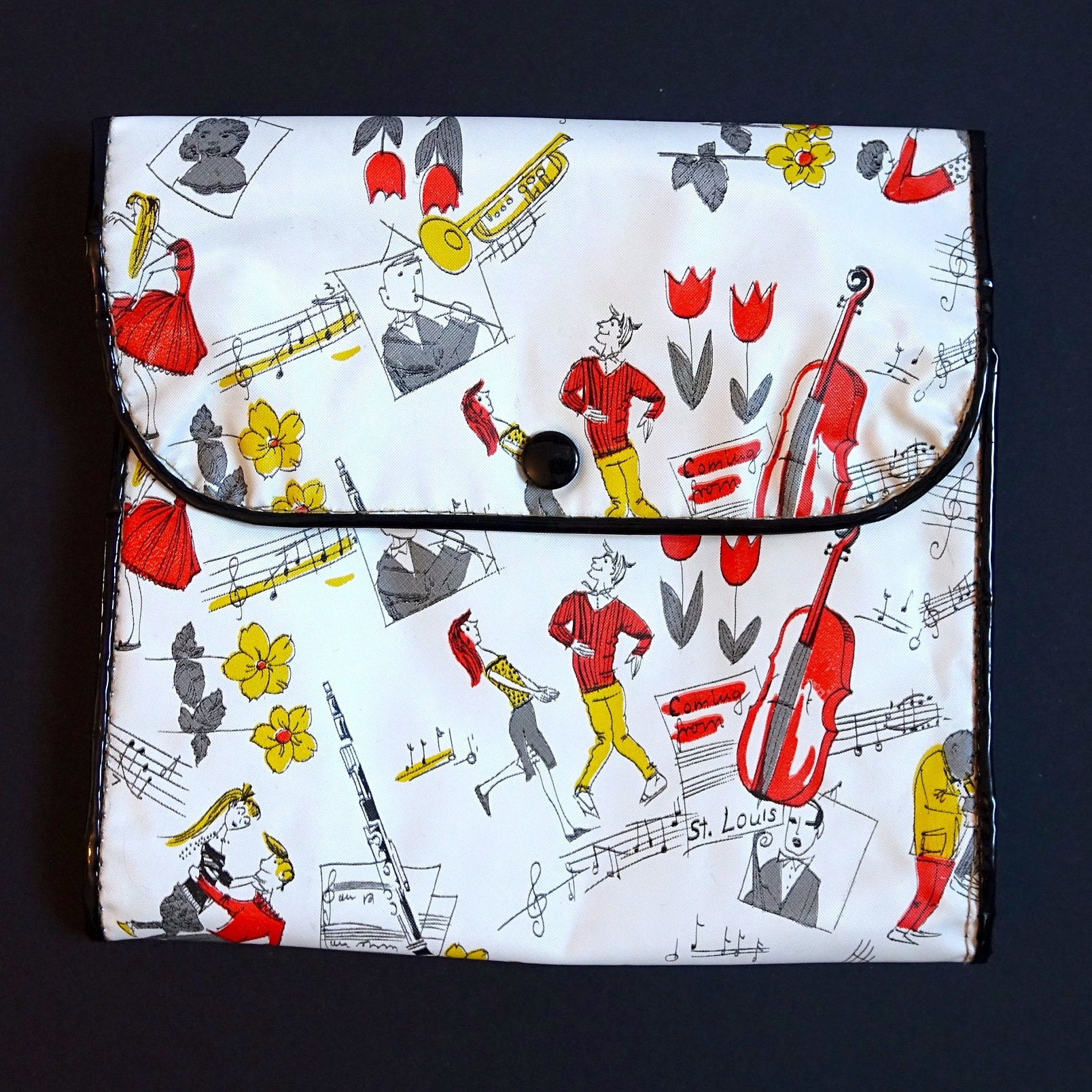 40〜50's newspaper bag Great Vintage 1940's - 1950's Newsboy Newspaper Bag from the