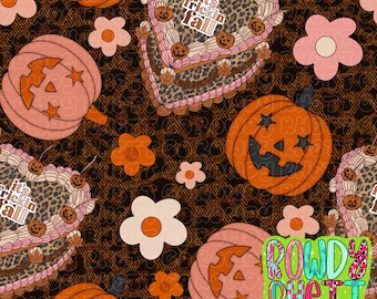 DIGITAL DESIGN ONLY | fall seamless file | it’s freakin fall seamless | cute pumpkins file | holiday file | October seamless | autumn vibes