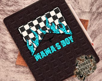 DIGITAL DESIGN ONLY | Mama’s Boy png | cigarette design png | western boy png | checkered png