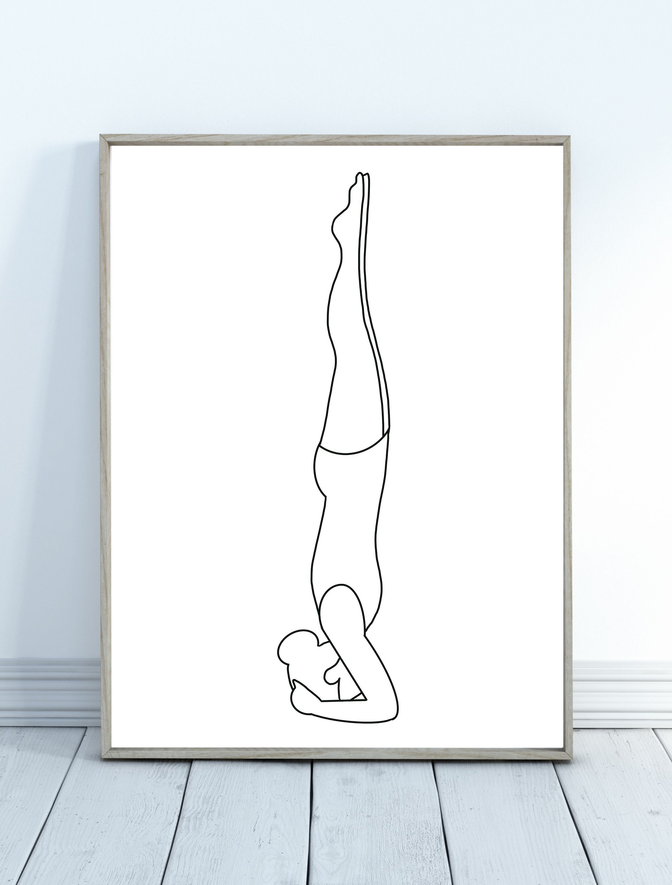 Yoga Drawing Pigeon Pose