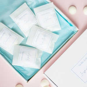 Wax Melt Gift Box Wax Melt Burner Natural Wax Melt Sample Pack Coconut Wax Soy Wax Melt Gift Set Wellbeing Self-Care Gift For Her Mum Gift