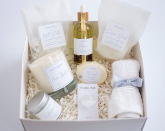 Get Well Soon Box Gift Set Candle Spa Gift Box Wellbeing Pamper Hamper Feel Better Skincare Set For Her Operation Recovery Get Better Hamper