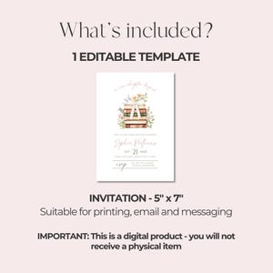 A New Chapter Begins Baby Shower Invitation Editable Book Themed Baby Shower Invite Storybook Baby Shower Evite Babys First Book Club Bow Girl Floral