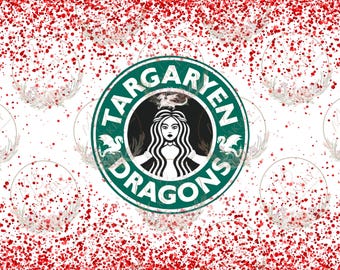 Targaryen Dragon 20oz tumbler PNG wrap