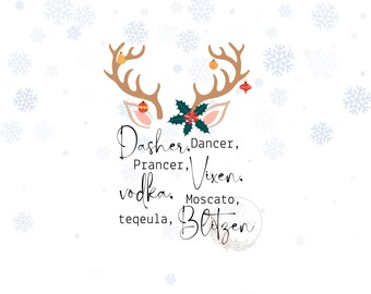 Dasher/Dancer/Prancer 18oz PNG wrap