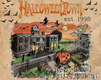 Halloween Town 20oz tumber PNG wrap