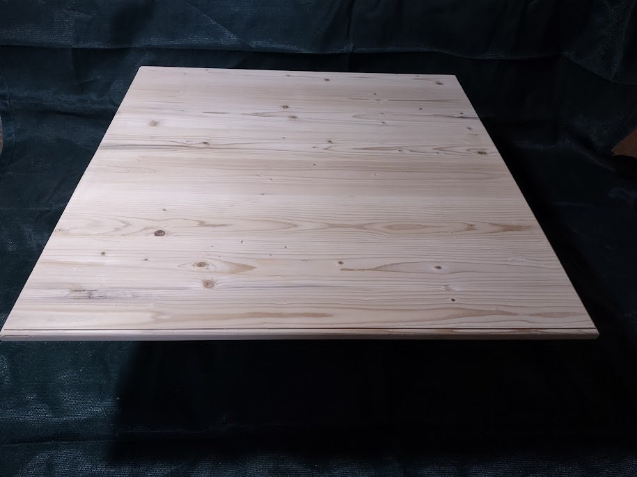 Rustic Pine Square Table Top Unfinished Dining , Kitchen , Coffee or