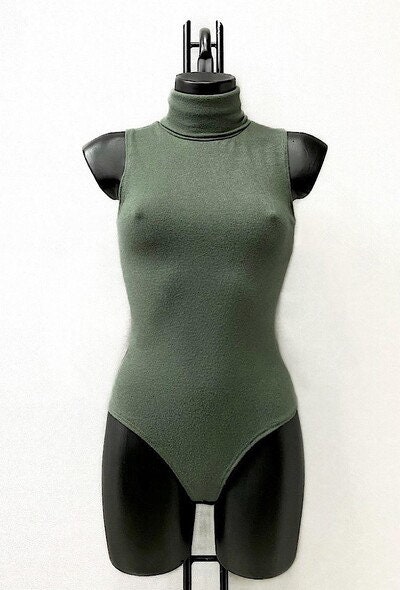 Green turtleneck leotard shop