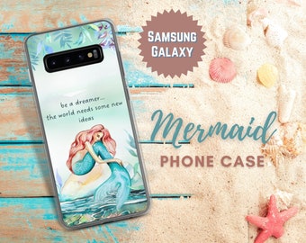 Mermaid Phone Case with Inspirational Quote - Samsung