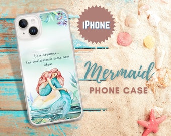 Mermaid iPhone Case with Inspirational Quote