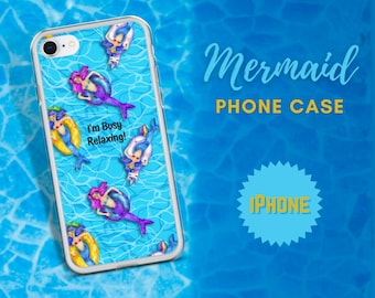 Mermaid iPhone Case with Humorous Quote