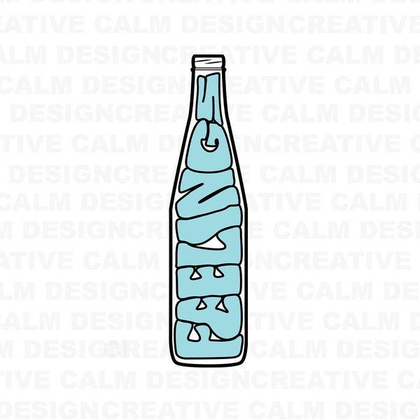 Bottled Feelings Digital Download PNG JPG