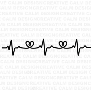 Latido del corazón electrocardiograma svg png jpg