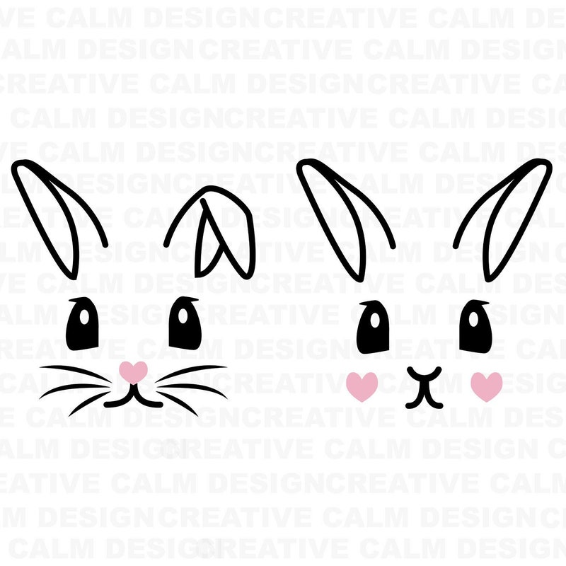 Svg Rex Rabbit Face Bunny Face - Etsy